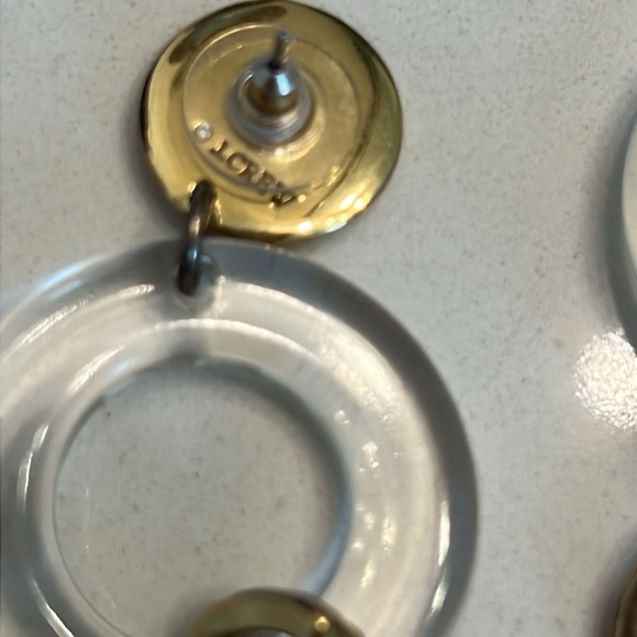 J. Crew lucite circle drop earrings - Picture 4 of 6